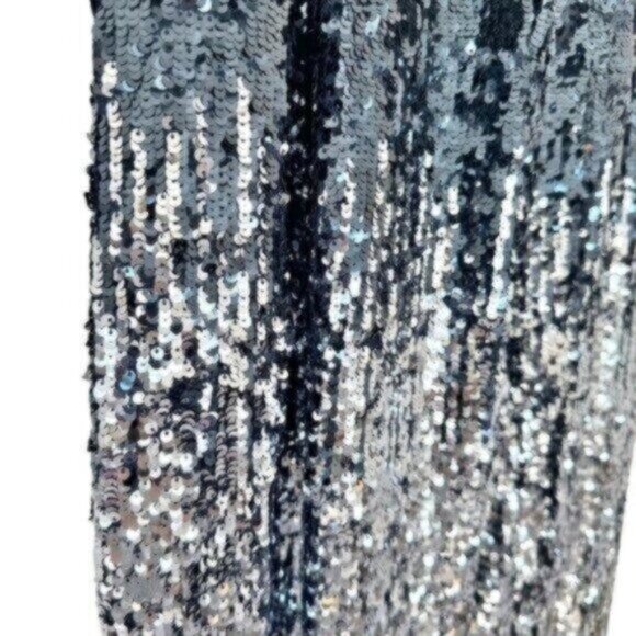 Alice + Oliva Elba Ombre Sequin Azure Multi Straight Wide Leg Pants Size S - Picture 7 of 12